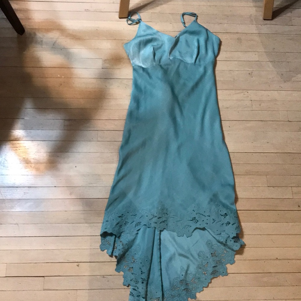 Mendocino-Mint Green spaghetti strap dress